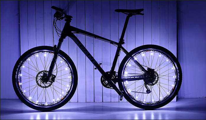 WheelLight.nl - Kleurrijke LED verlichting voor de fiets WheelLight Wit